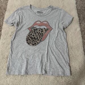 Medium Lucky Brand Cheetah Rolling Stones T Shirt Size Medium